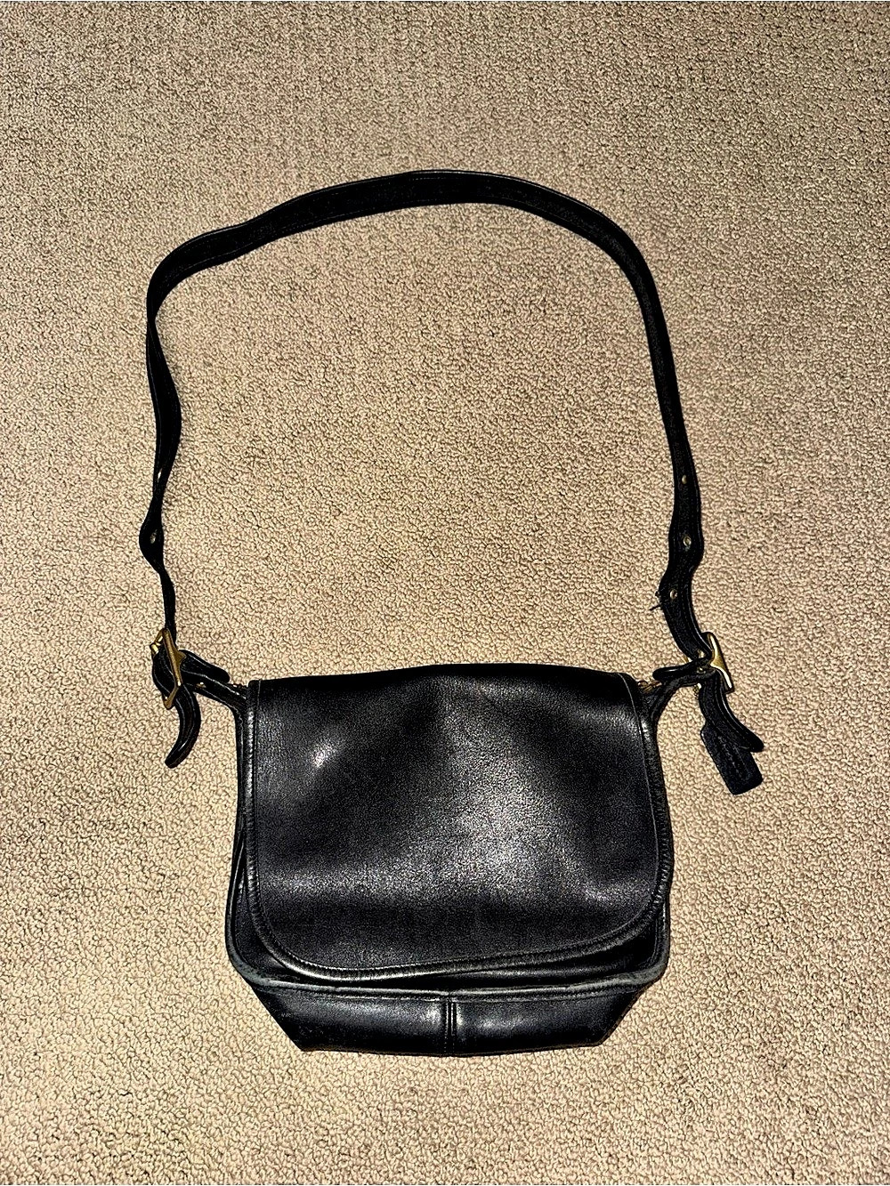 Coach Patricia's Legacy Bag Black Leather Crossbody Bag